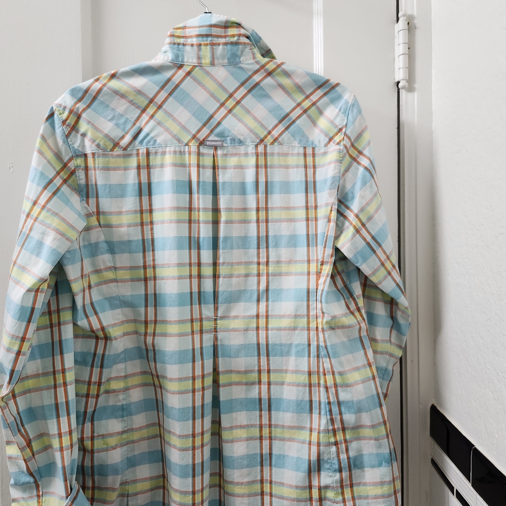 Columbia Womens Vibrant Plaid Button-Down Shirt - Picture 5 of 5